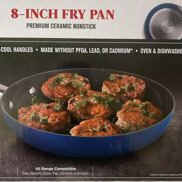 New in original box 8-inch premium ceramic nonstick fry pan with stay-cool handβ - Picture 1 of 9
